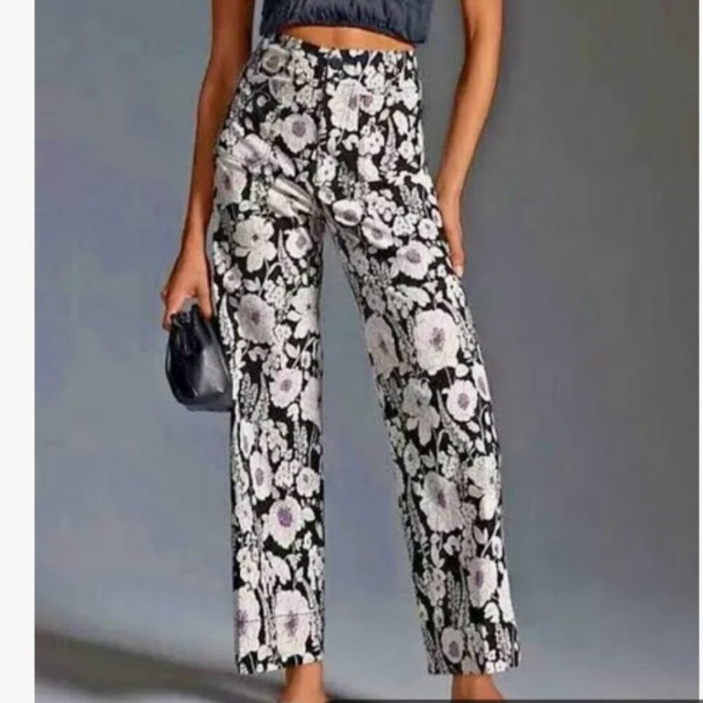 Colette Cropped Wide-Leg Pant by Maeve